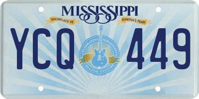 MS license plate YCQ449