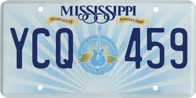 MS license plate YCQ459