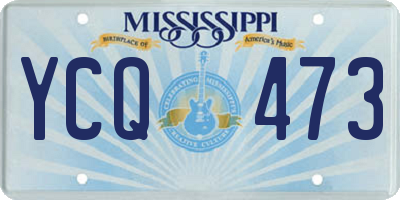 MS license plate YCQ473