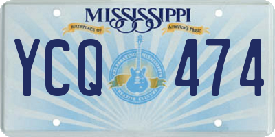 MS license plate YCQ474