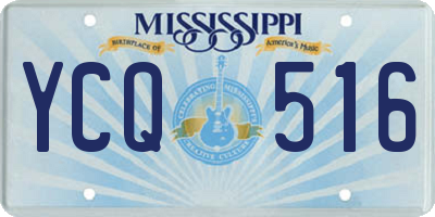 MS license plate YCQ516
