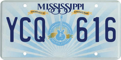 MS license plate YCQ616