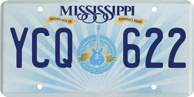MS license plate YCQ622