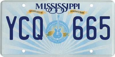 MS license plate YCQ665