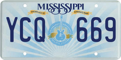 MS license plate YCQ669
