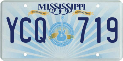 MS license plate YCQ719