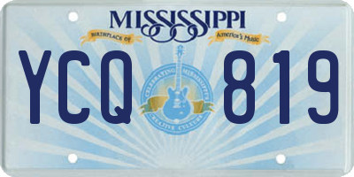 MS license plate YCQ819