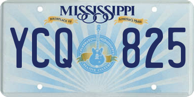 MS license plate YCQ825