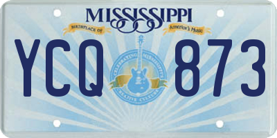 MS license plate YCQ873