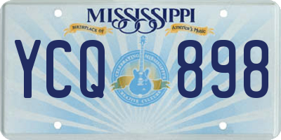 MS license plate YCQ898