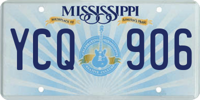 MS license plate YCQ906