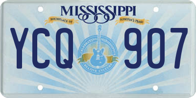 MS license plate YCQ907