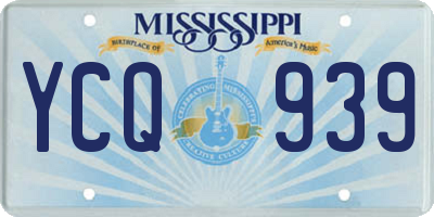 MS license plate YCQ939