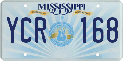 MS license plate YCR168