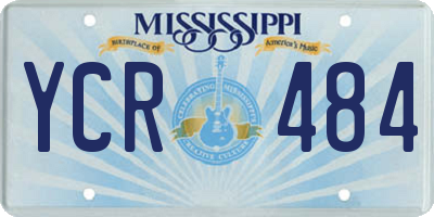MS license plate YCR484