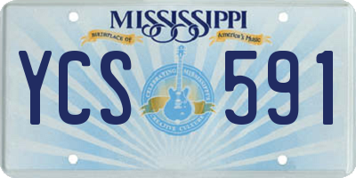MS license plate YCS591
