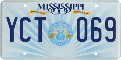 MS license plate YCT069