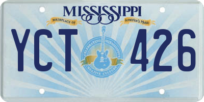 MS license plate YCT426