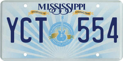 MS license plate YCT554