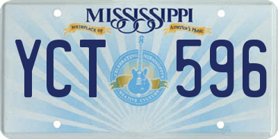 MS license plate YCT596