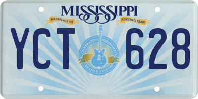 MS license plate YCT628