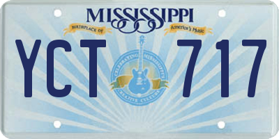 MS license plate YCT717