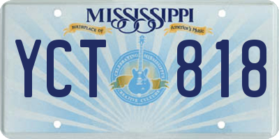 MS license plate YCT818