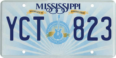 MS license plate YCT823
