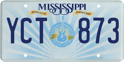 MS license plate YCT873