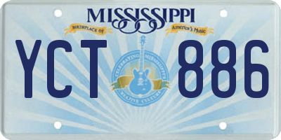 MS license plate YCT886