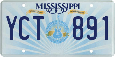 MS license plate YCT891