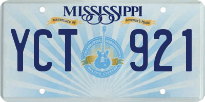 MS license plate YCT921