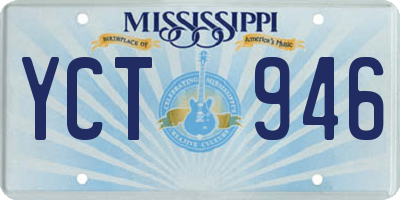 MS license plate YCT946