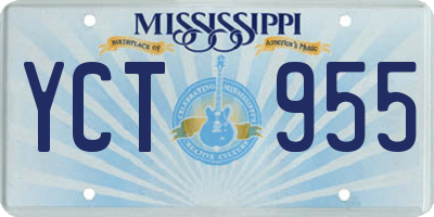 MS license plate YCT955