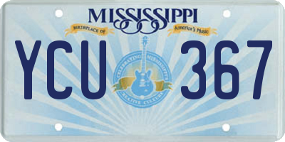 MS license plate YCU367
