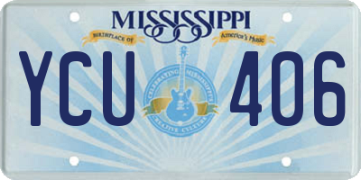 MS license plate YCU406