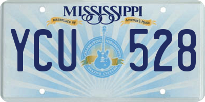 MS license plate YCU528