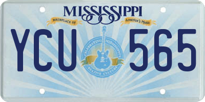 MS license plate YCU565