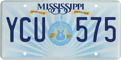 MS license plate YCU575