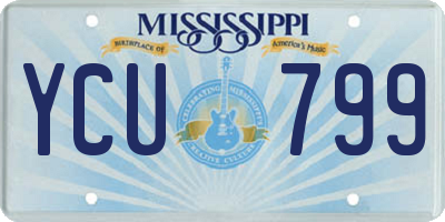 MS license plate YCU799