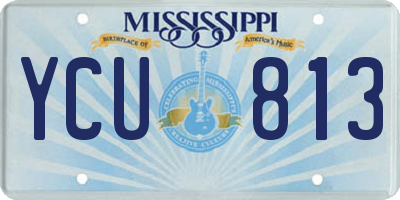 MS license plate YCU813