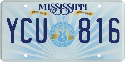 MS license plate YCU816