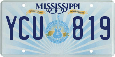 MS license plate YCU819