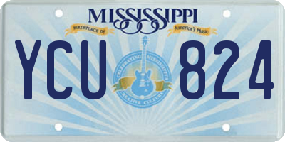 MS license plate YCU824