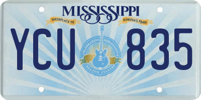 MS license plate YCU835