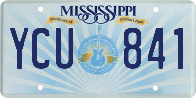 MS license plate YCU841
