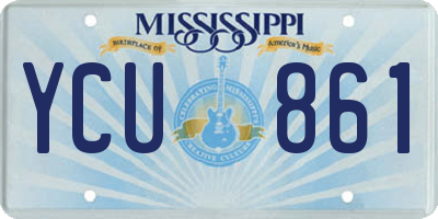 MS license plate YCU861