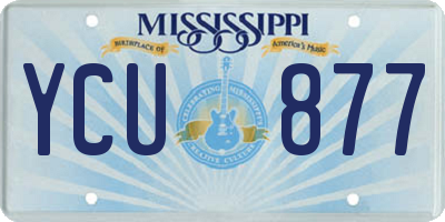 MS license plate YCU877