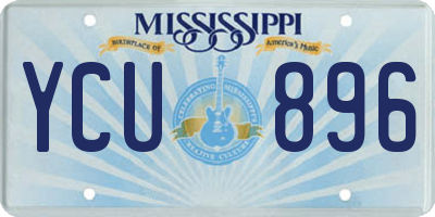 MS license plate YCU896