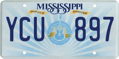 MS license plate YCU897